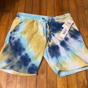 Tie Dye sweatpant shorts